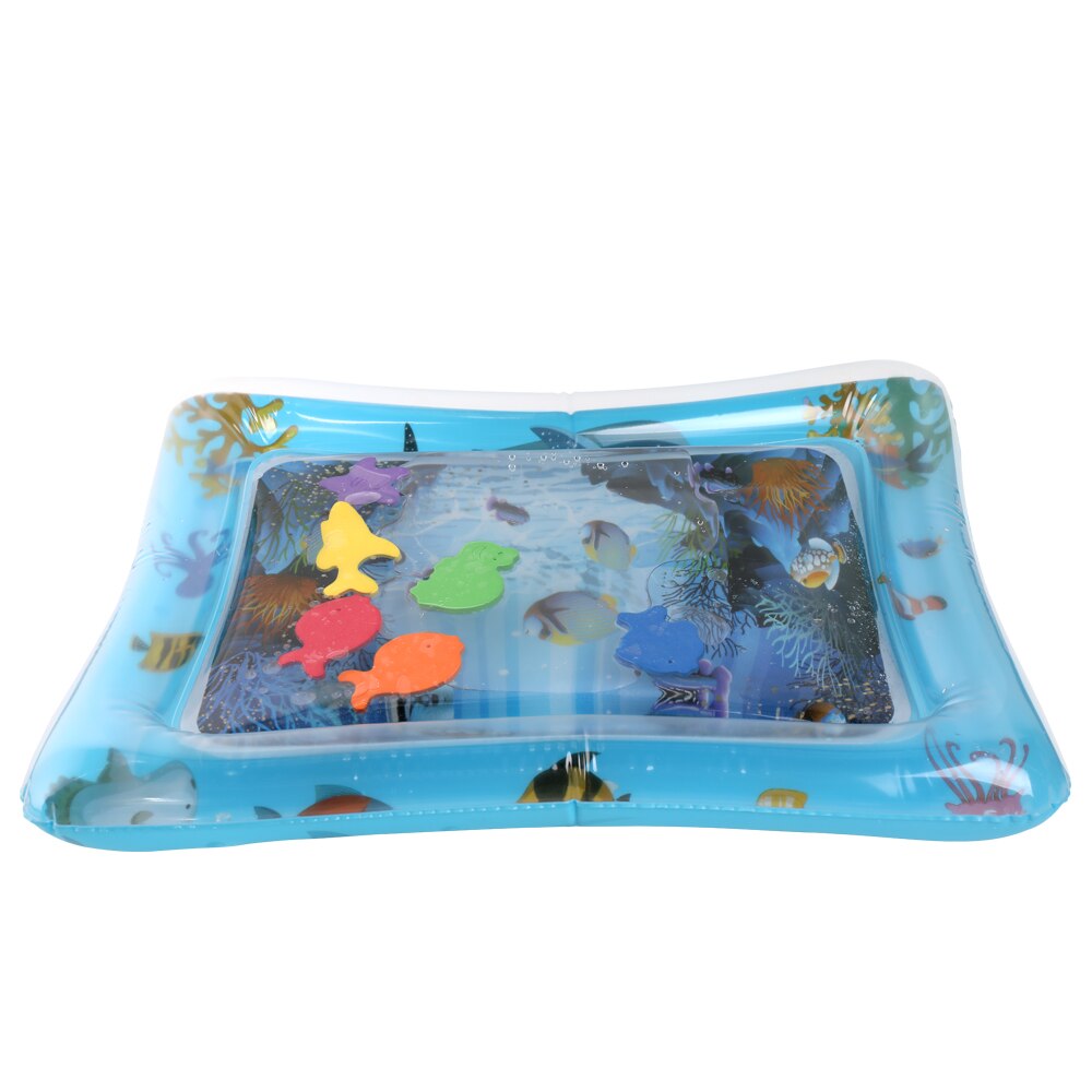 Inflatable Baby Water Mat Infant Tummy Time Playmat Toddler Fun Activity Play Center for sensory stimulation, motor skills: 10
