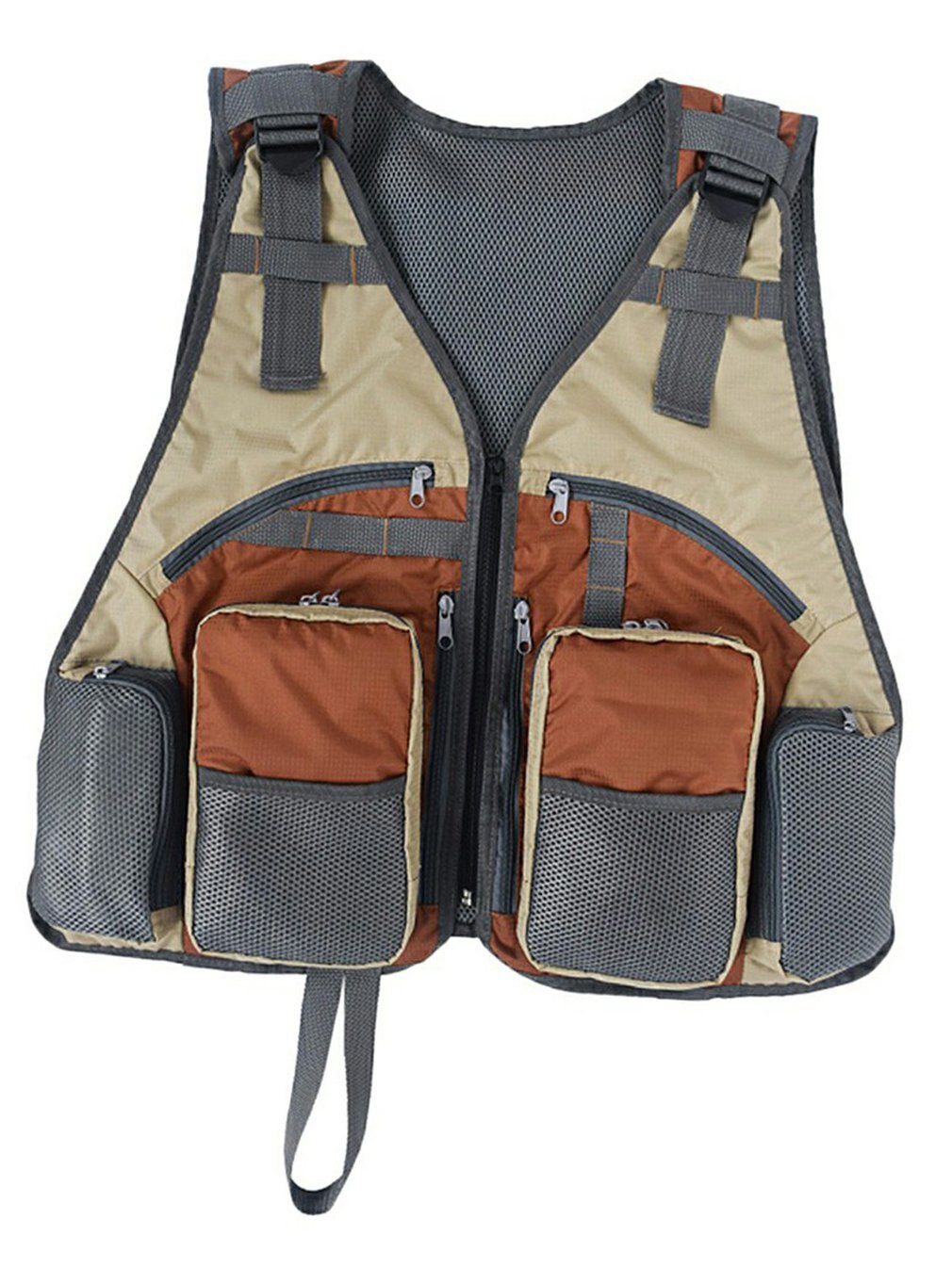 Outdoor Multi-function Multi-pocket Mesh Photography Vest Fishing Photography Jacket Lightweight Vest