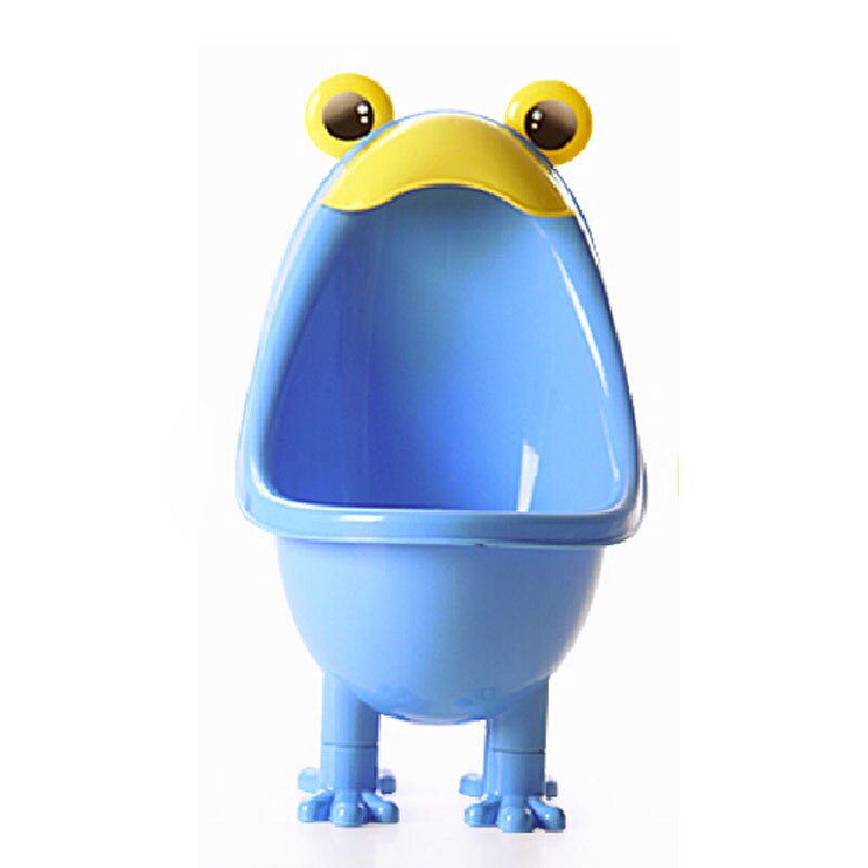 Leuke Kikker Baby Potje Urinoirs Jongen Leuke Kinderen Potty Toilet Training Kids Staning Urinoir Potje Voor Gratis Potje Borstel: Blauw