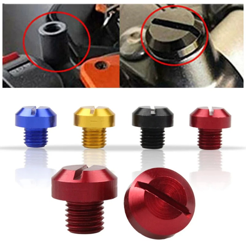 Tapones para espejos retrovisores M10, tapones para orificios de espejos de motocicleta, 2 pares de tornillos para orificios de retrovisores laterales M10x1.25