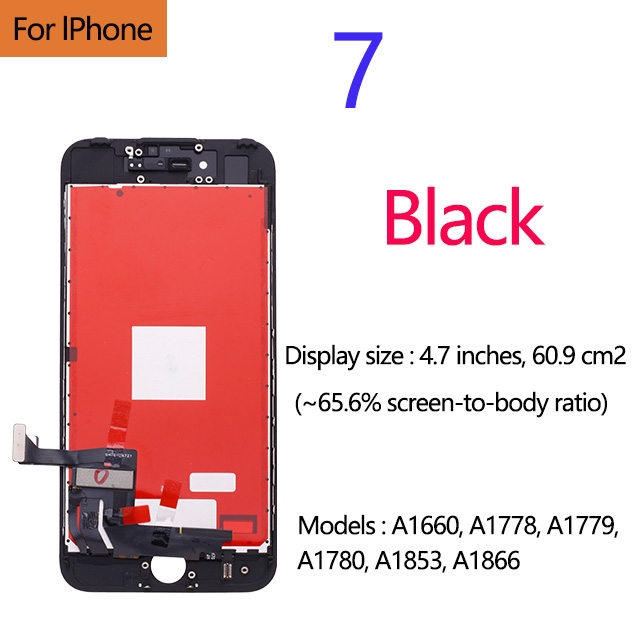 AAA+++ für iPhone 5 5s 5c 6 7 LCD Anzeige Touchscreen für 6s 7 8 Plus SE 100 % nagelneu LCD Digitizer gehärtet +: Indien verrotten