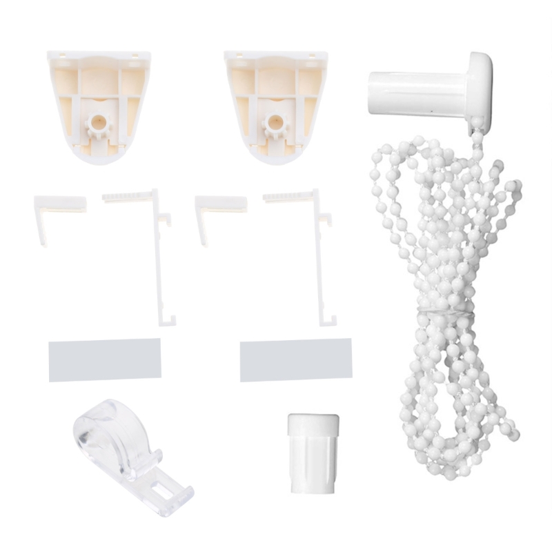 17mm Roller Blind Repair Fittings Bead Chain Pulley Spare Clutchs Bracket for Curtain Rods Roller Blind Controller 9pcs