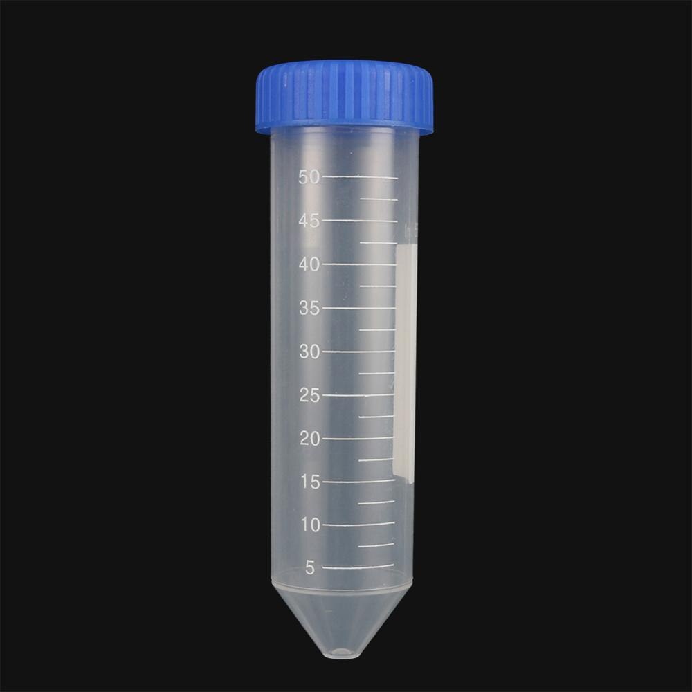 10 Pcs 50Ml Schroef Cap Cone Bodem Centrifugebuis Met Schaal Sample Vial Container Laboratorium Benodigdheden