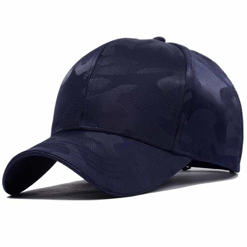 2022 Zomer Koele Dunne Droge Quick Big Size Zonnehoed Man Vrouwen Populaire Grote Baseball Cap 56-60Cm 60-66Cm: Navy Blue / 60-66cm