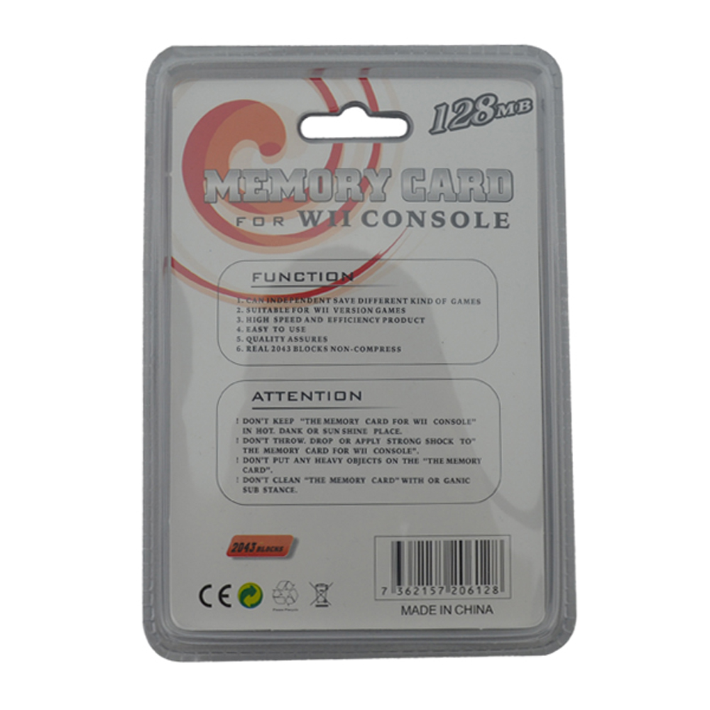 xunbeifang 10pcs a lot for Wii 128MB Memory Storage Card Saver For Wii For GameCube For N-GC Xmas