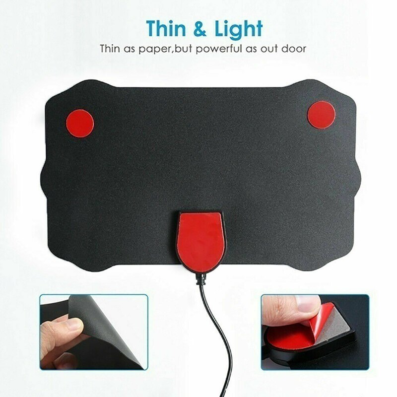 5000 Mile Range TV Signal Digital Antenna Cable HD 1080P 4K Antenna Digital Indoor HDTV With Amplifier Signal Booster