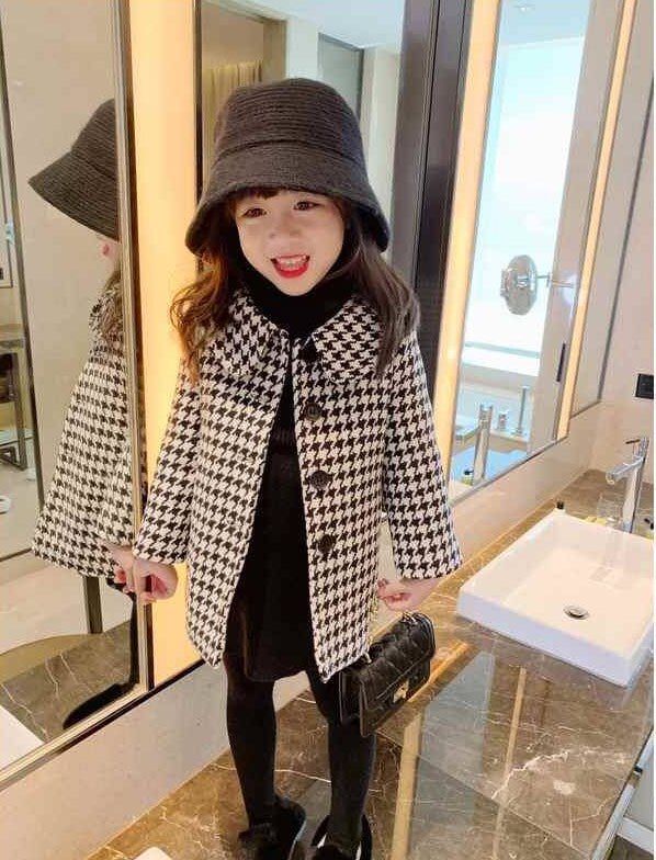 Delle ragazze di lana bavero del cappotto della principessa di modo del cappotto del cotone