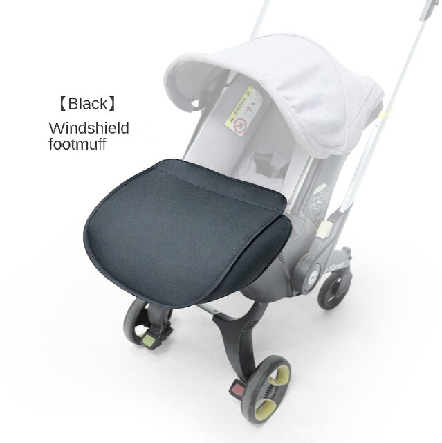 Originele Wielen Voor Donna /Doona Vervangen Klamboe Regenhoes Tas Lederen Cover Wattenschijfje Stofdicht Pad Wandelwagen Accessoires: Foot cover black