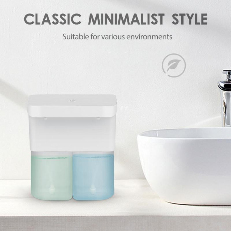 Double Hole Intelligent Sensor Soap Dispenser Wall-mounted Foam Washing Phone Automatic Liquid Soap Dispenser