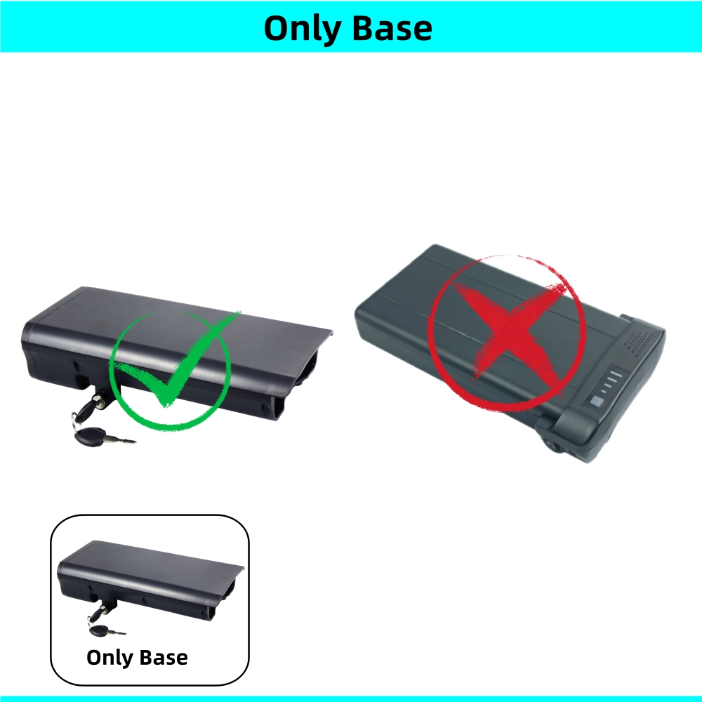 City Bike Faltrad E-Bike Batteriekasten Gehäuse Gehäuse Gepäckträger 24 V 36 V E-Bike Batteriekasten Montagesockel keine Batterie: Burgunderrot