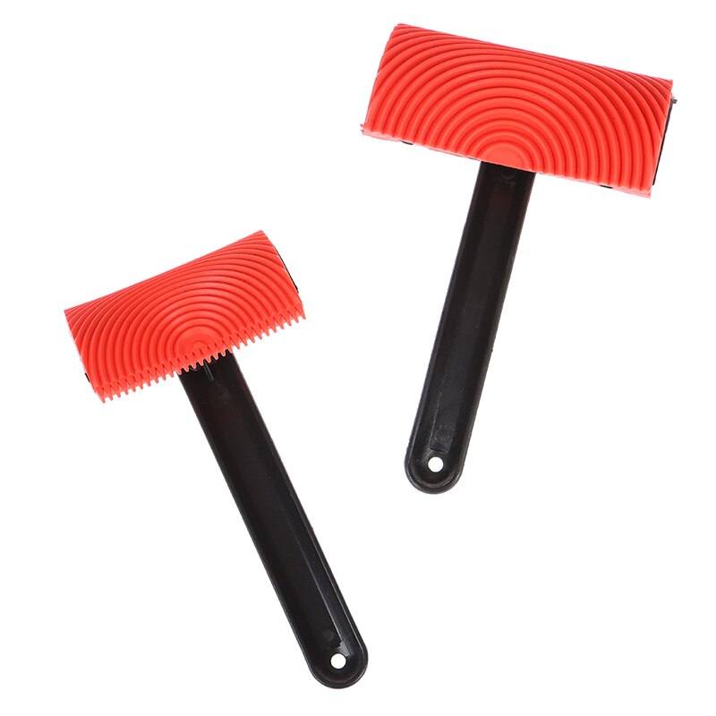 3 pièces Imitation bois grattage motif mur Texture Art brosse de bricolage outil de peinture