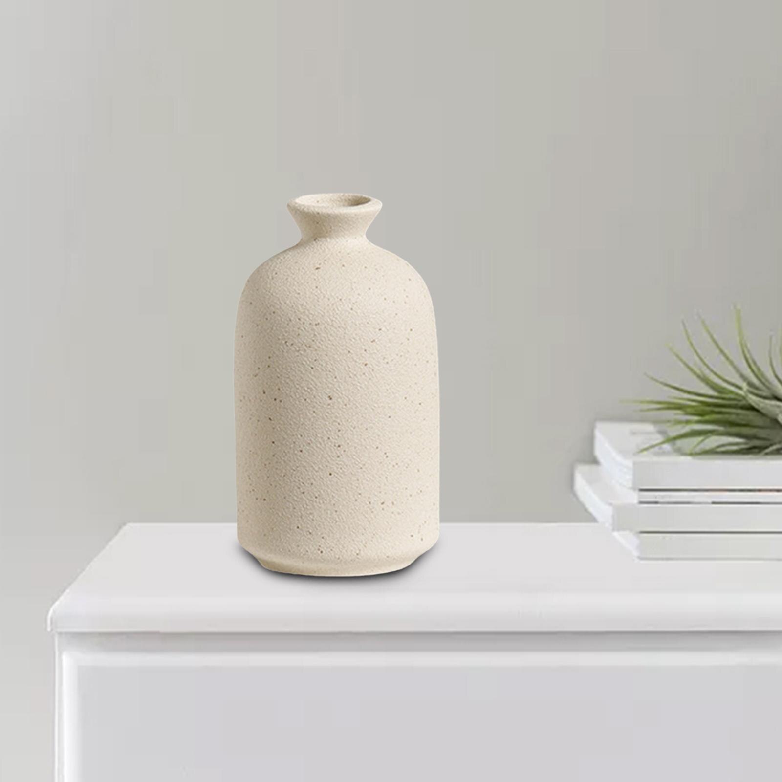Modern Ceramic Vase Plant Pots Flower Arrangement Dry Flower Vase Flowerpot for Office Desktop Interior Living Room Decor