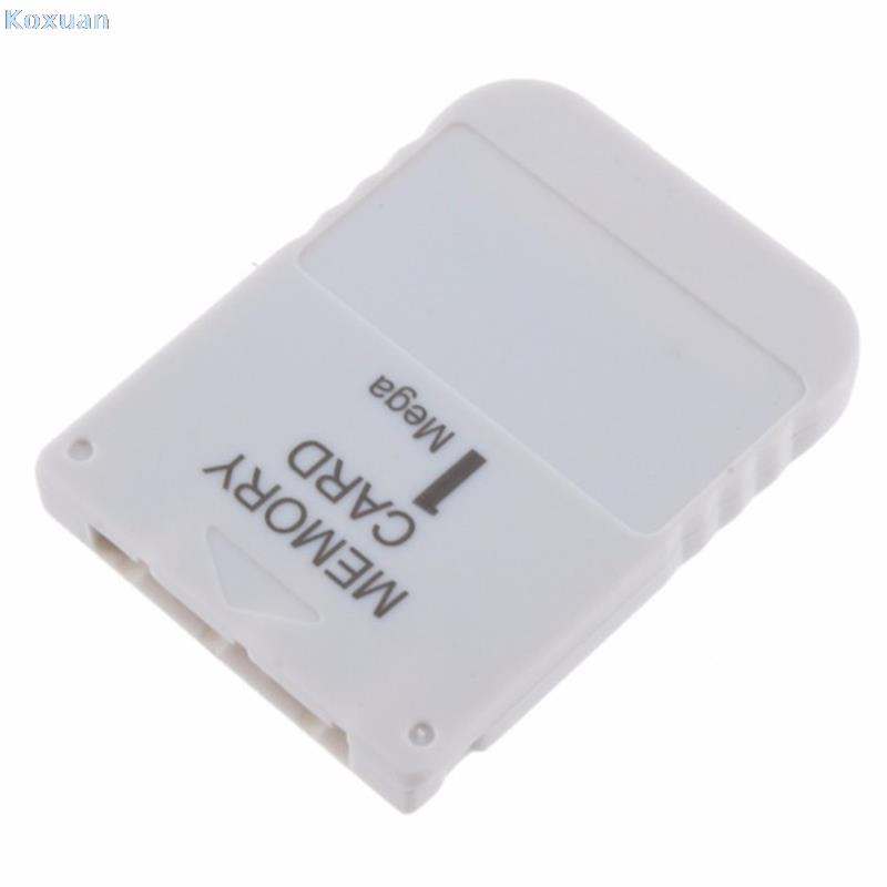 1 Pc PS1 Memory Card 1 Mega Memory Card For Playstation 1 PS1 PSX Game Useful Practical White 1MB