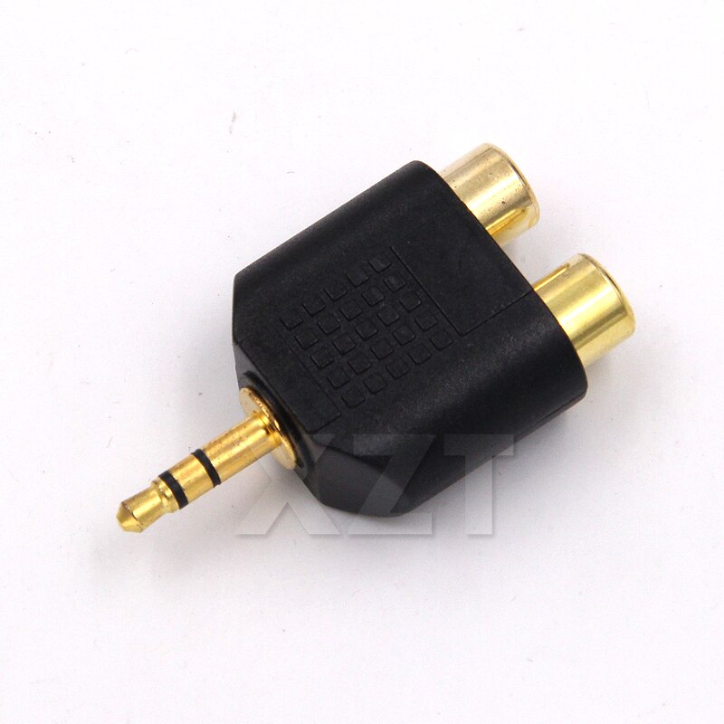 3.5Mm Stereo M/F Mannelijke Jack Uitgang Naar 2 Rca Vrouwelijke Splitter Adapter Connector Stereo Male Naar 2X Rca Vrouwelijke Adapter