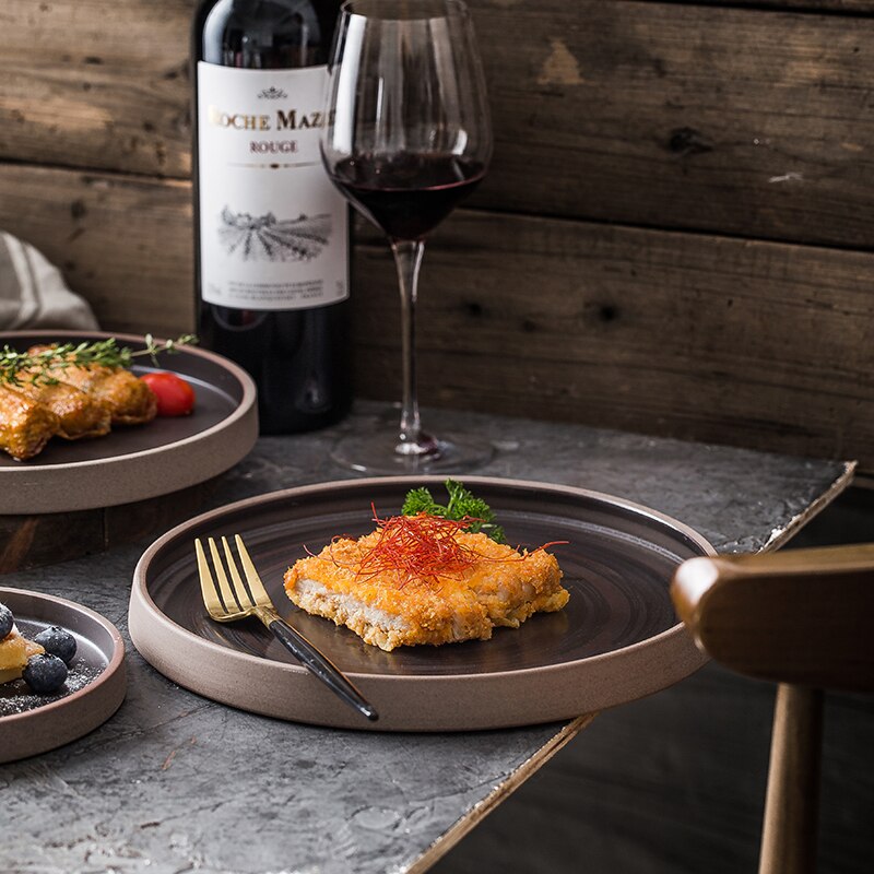 Big Dinner Plates Wedding Full Set European Ceramic Tableware Crockery Dinner Plates Pratos De Jantar Home Decoration XR50PZ