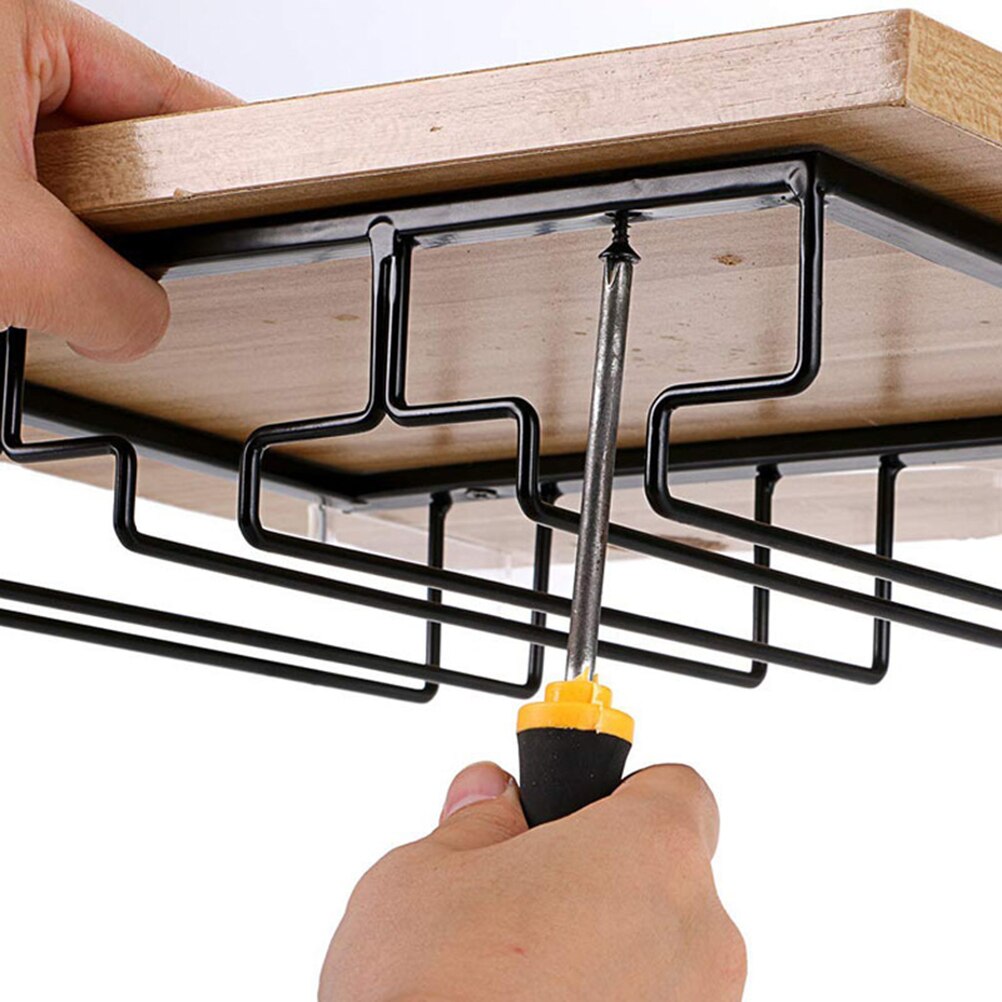 Jern kunst glass koppholder nyttig vinglass rack vinglass henger vinglass hengende stativ til bar hjemme