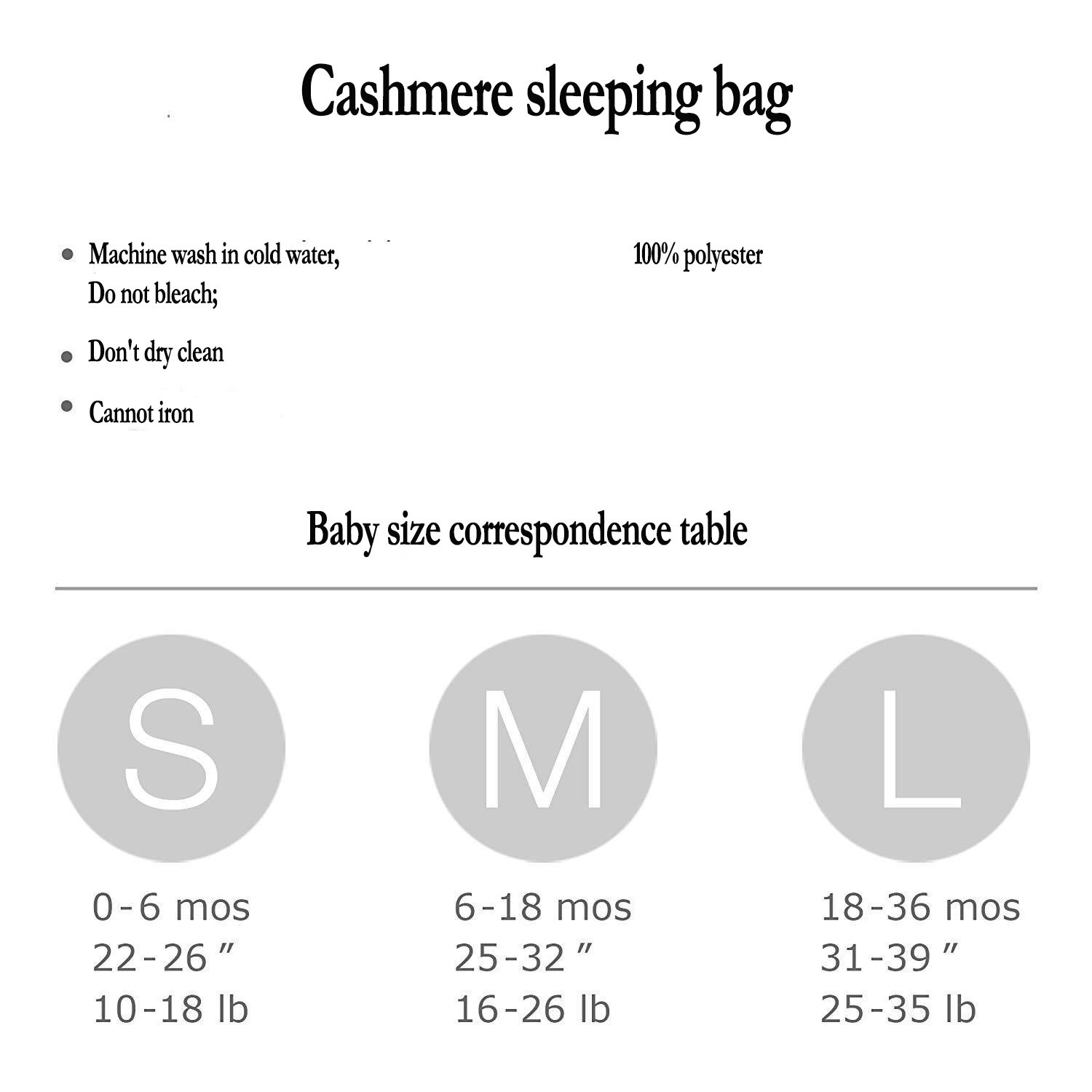 6-18m baby sovepose vinter baby unisex taske swzddle småbørn dreng lynlås sovesæk spædbørn kashmir sove tigge sovesække