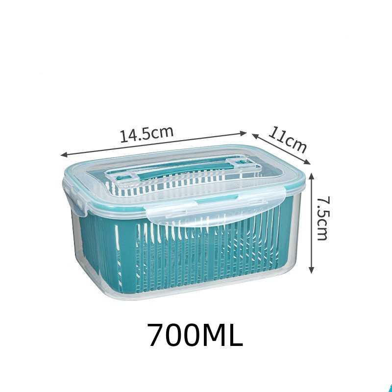 Pudełko robić lodówki zamrażarka lodówka Organizer świeże pojemniki na robić przechowywania owoców warzywne kosz spustowy Organizer robić kuchni spiżarni: czarny