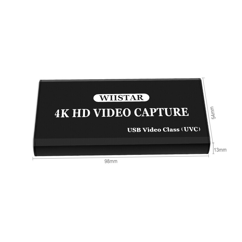 Video capture card grabber hd til type-c / usb c / usb 2.0 1080p 30 fps spiladapter med hdmi loop output til windows linux os