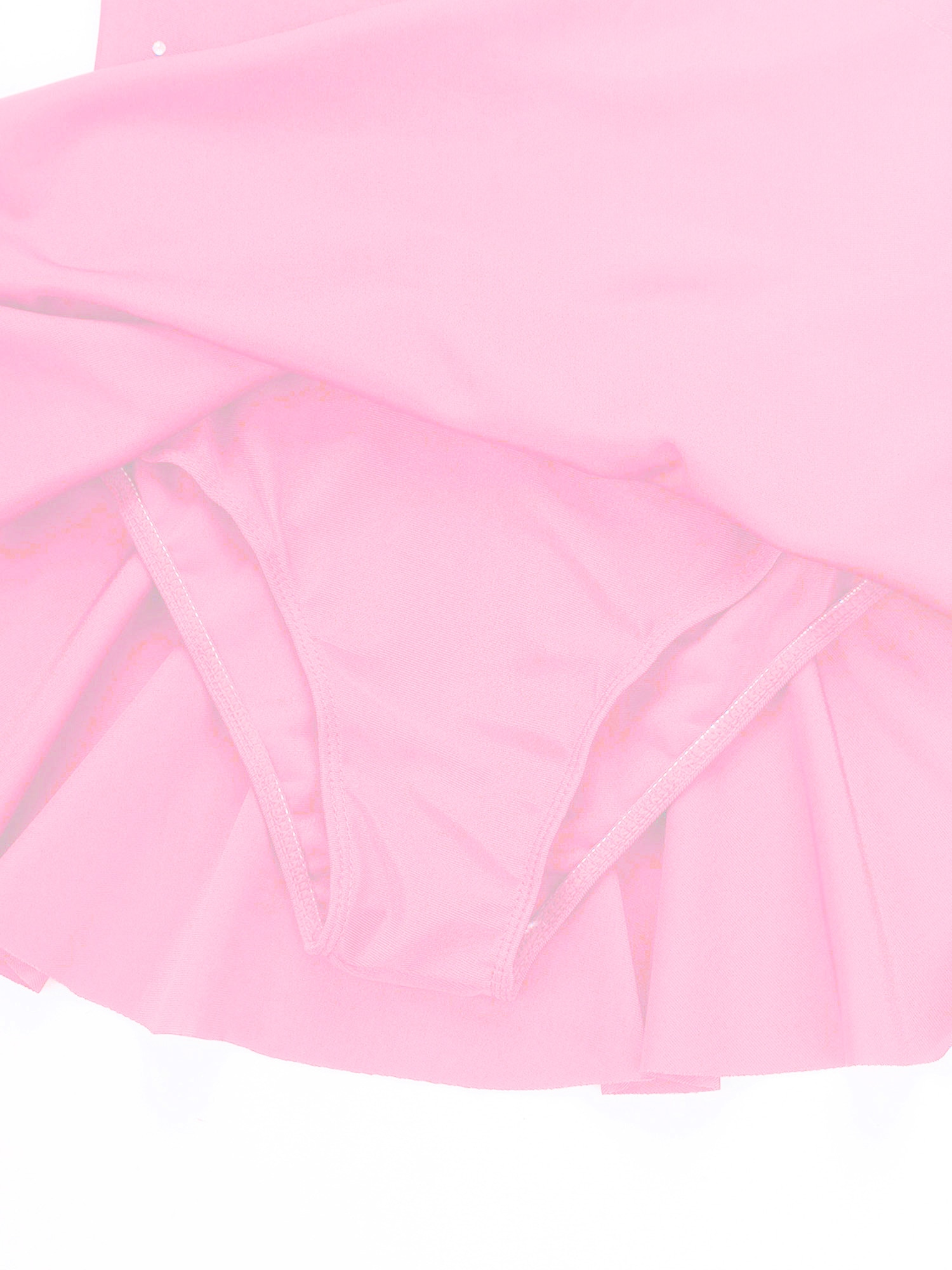 Robe de Ballet pour Fille, Tenue de Ballerine de Patinage Artistique avec Dos en Strass, pour Spectacle sur Scène