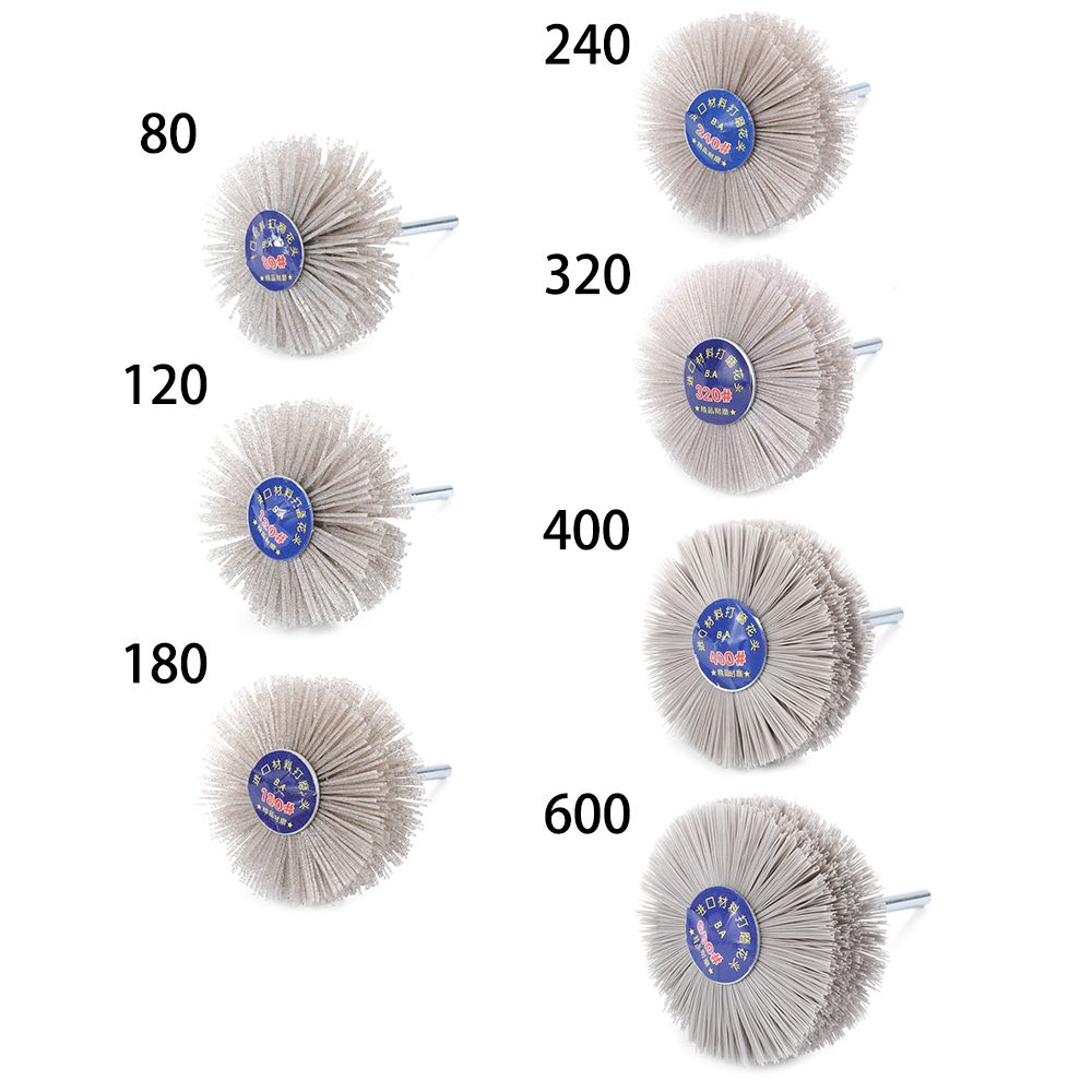 Wood Furniture Drill Polishing Deburring Grinder Abrasive Wire Grinding Flower Head Nylon Wheel Brush Electric Drill Polishing