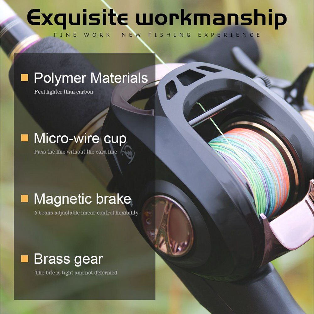 Superlange vismolen, waterwiel, 5:6 versnellingen, hoge snelheid, 6+1 kogellagers, werpmolen, zoutwatervisserij, gereedschap