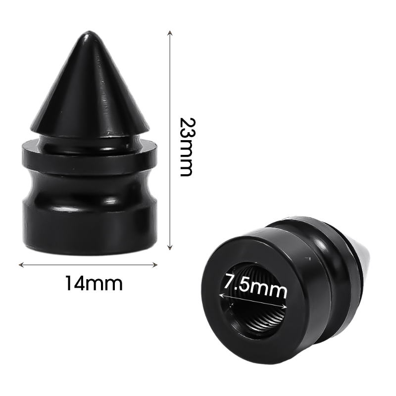 Car Tire Valve Caps Aluminum Alloy Tapered Dust Proof Covers for Auto Motorcycles Bike Tyre Valve Cap Accessories