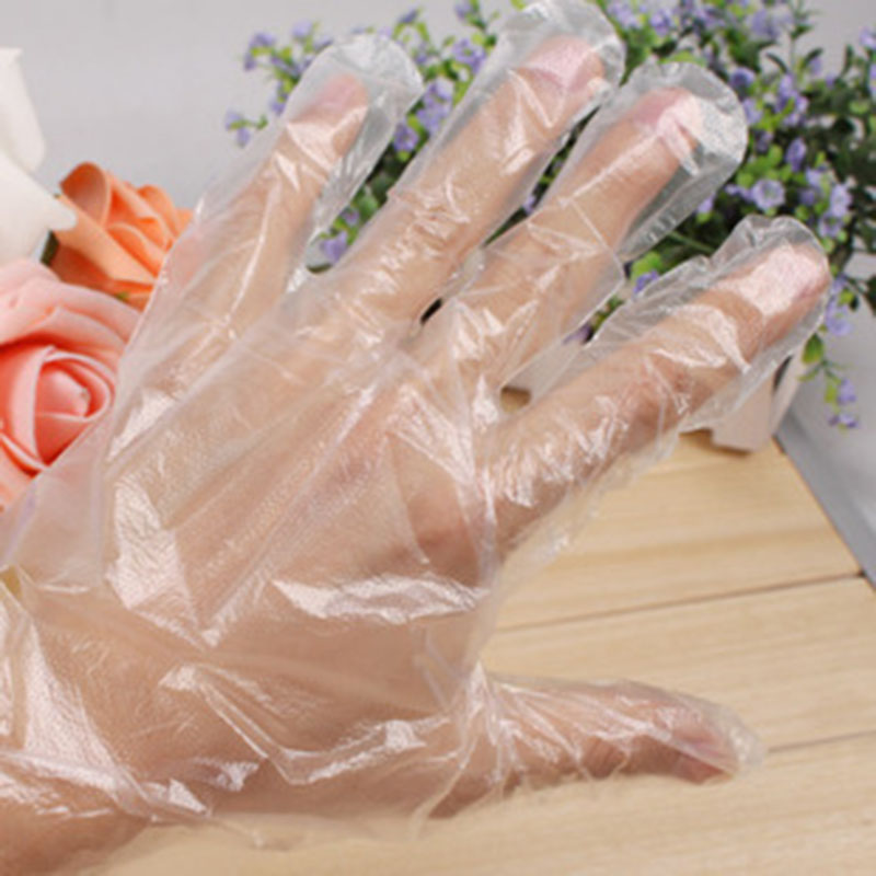 100 Wegwerp Pe Handschoenen Mitten Voor Garden Home Restaurant Bbq Gerechten Wassen TI99