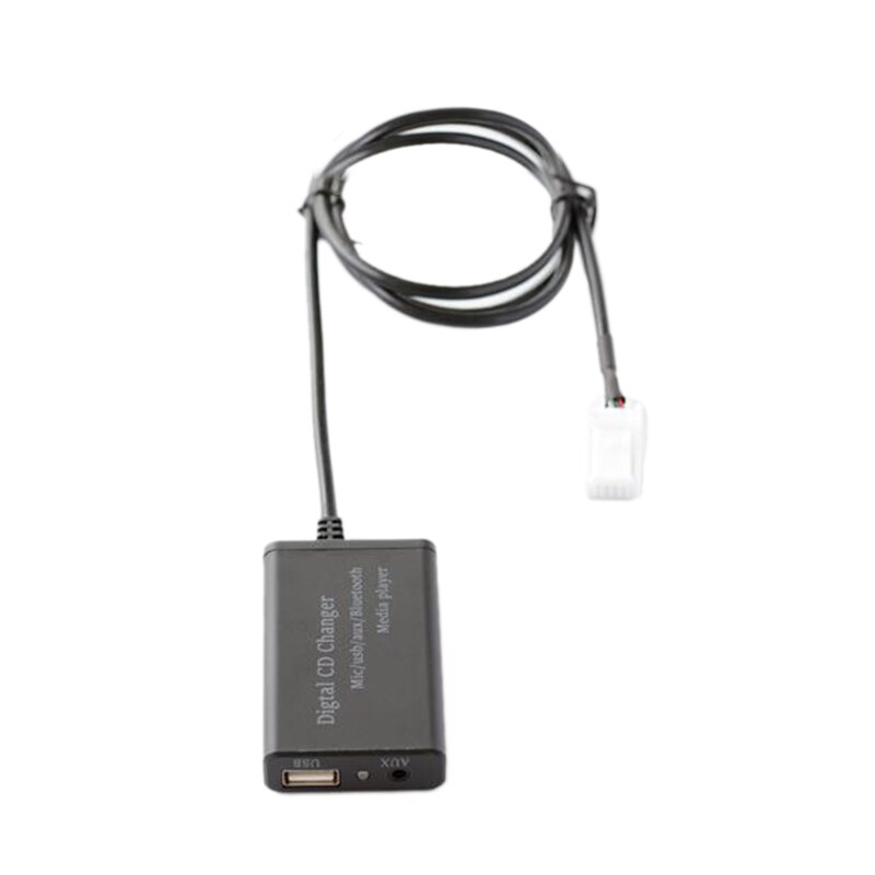 Usb aux bluetooth auton digitaalisen musiikin cd -vaihtajaadapteri toyota  (6+6) -nastaiseen camry corolla rav 4 yarisiin