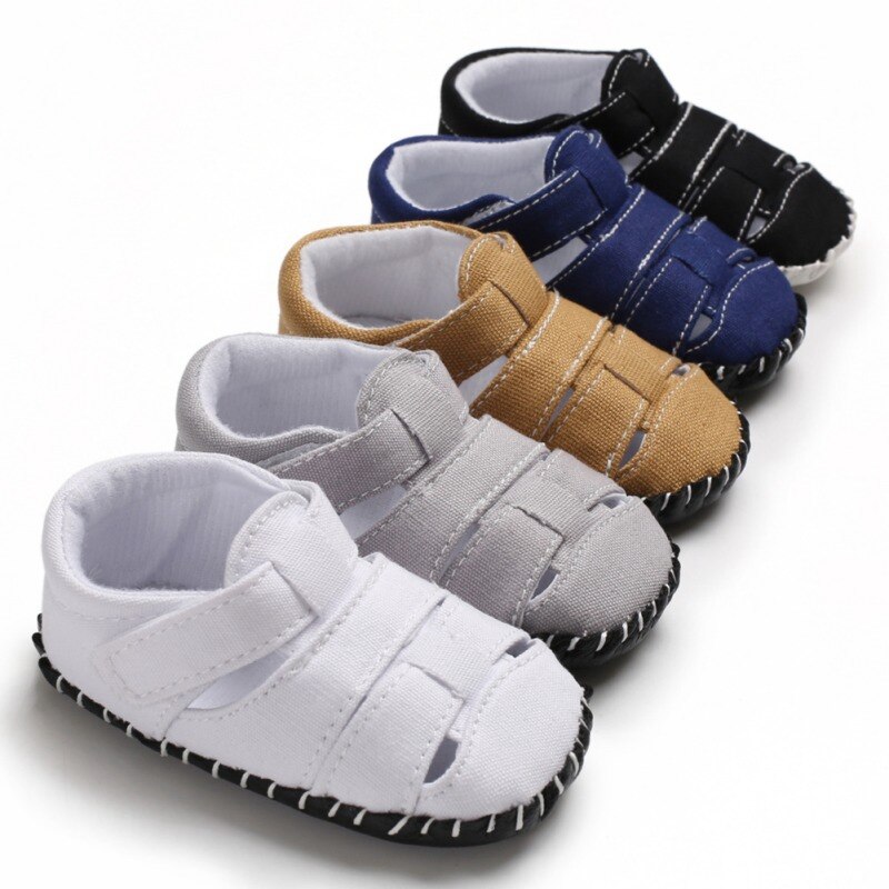 Zomer Baby Jongens Sandalen Pasgeboren Baby Schoenen Ademend Anti-Slip Holle Baby Sandalen Peuter Zachte Zolen Strand schoenen