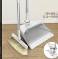 Broom Dustpan Mop Three Sets Kit Multi-Function Broom Windproof Dustpan Cleaning Floor Hygiene Durable Household Cleaning Tool: Js06 2pc  white