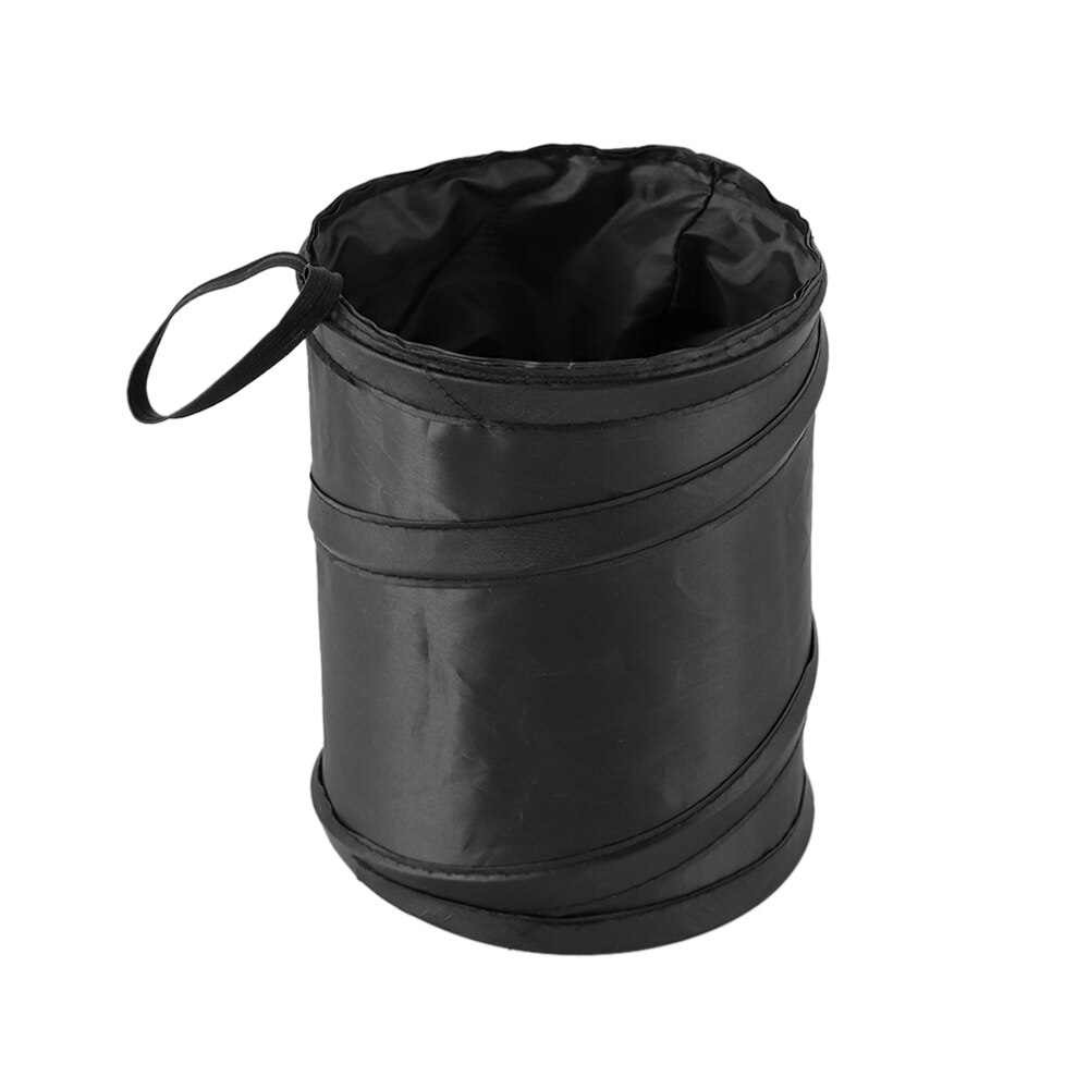Wastebasket Trash Can Litter Container Car Auto Garbage Bin/Bag Waste Bins Cleaning Tools Accessories: Black