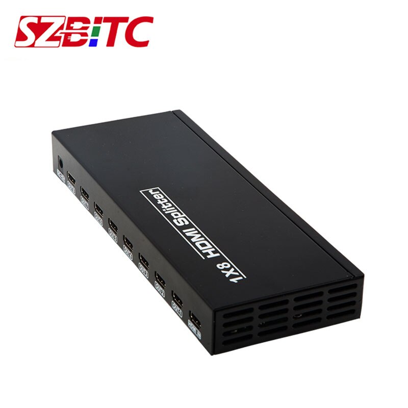 SZBITC 8 porte HDMI Splitter 1x8 distributore HDMI 1 in 8 out 4K 3D per HDTV HDMI 1.4 convertitore Switch Video