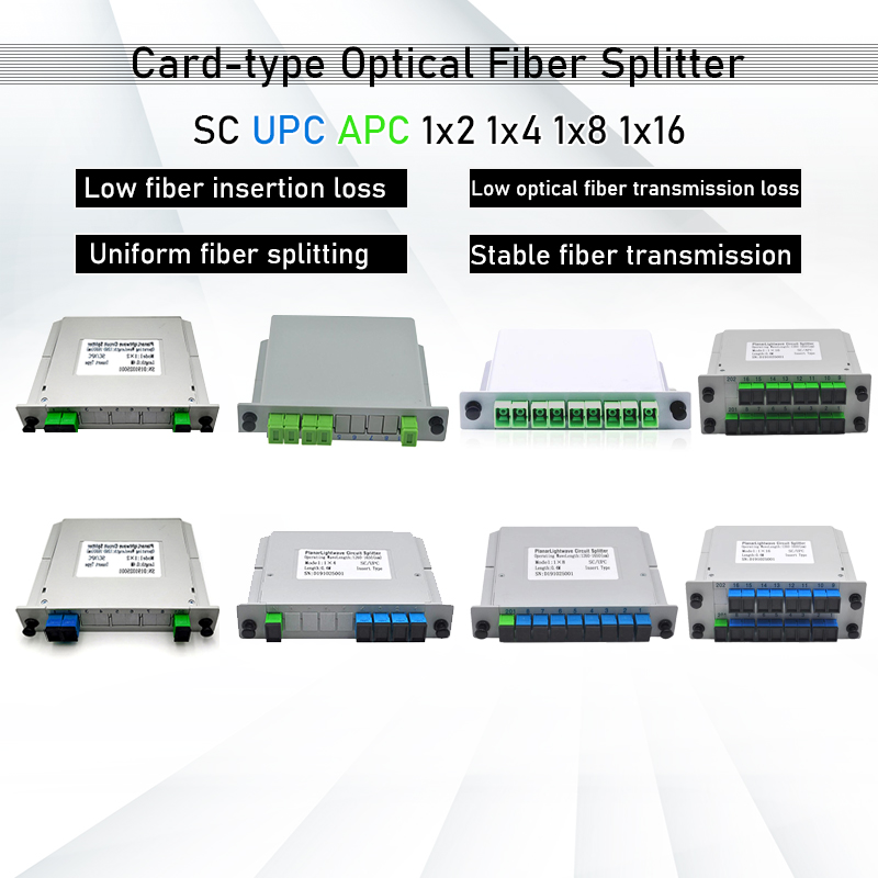 5 stks SC APC/UPC 1x2 1x4 1x8 1x16 PLC Splitter Box FTTH Splitter Glasvezel Doos FTTH Planar Golfgeleider Type Optische Splitter