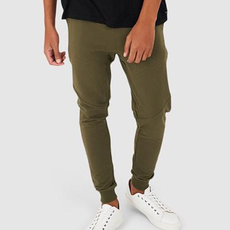 GITF Männer Joggen Hosen Laufen draussen Sport Fitnessstudio lässig -Trend Schnell Trocknend trainieren Männlichen Hosen Ausbildung FußBall Hosen: Armee Grün / XXL