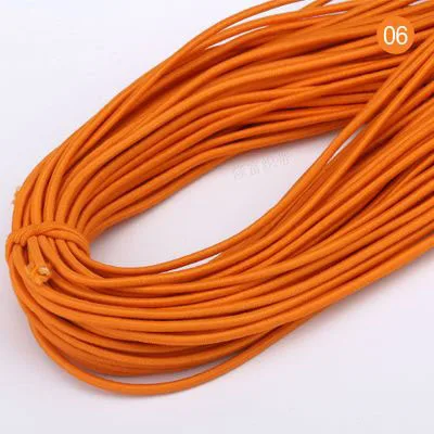 2Mm Kleurrijke Hoge Ronde Elastische Band Ronde Elastische Touw Rubber Band Elastische Lijn Diy Naaien Accessoires 5meter: Antique Zinc / 1.5m
