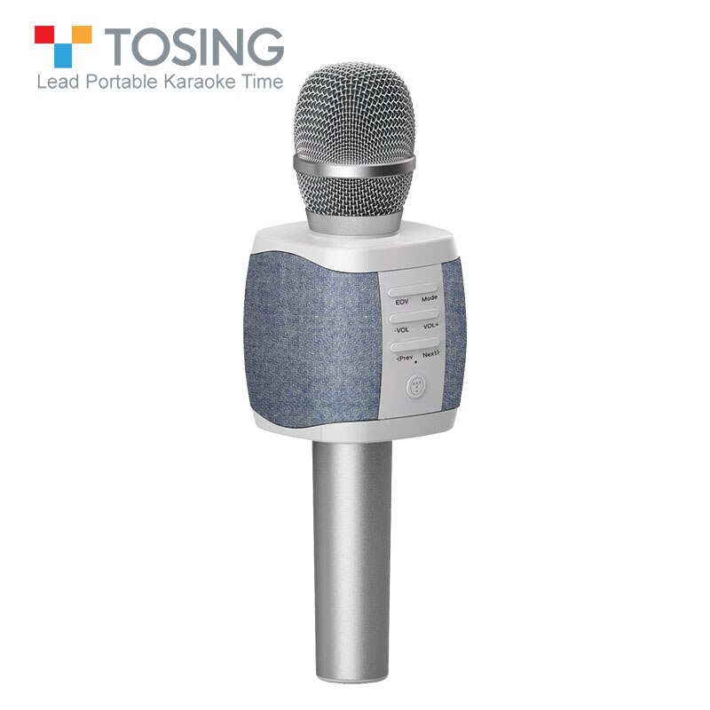 TOSING most popular bluetooth Handheld Wireless karaoke microphone for cell phone /TV singing support TF card