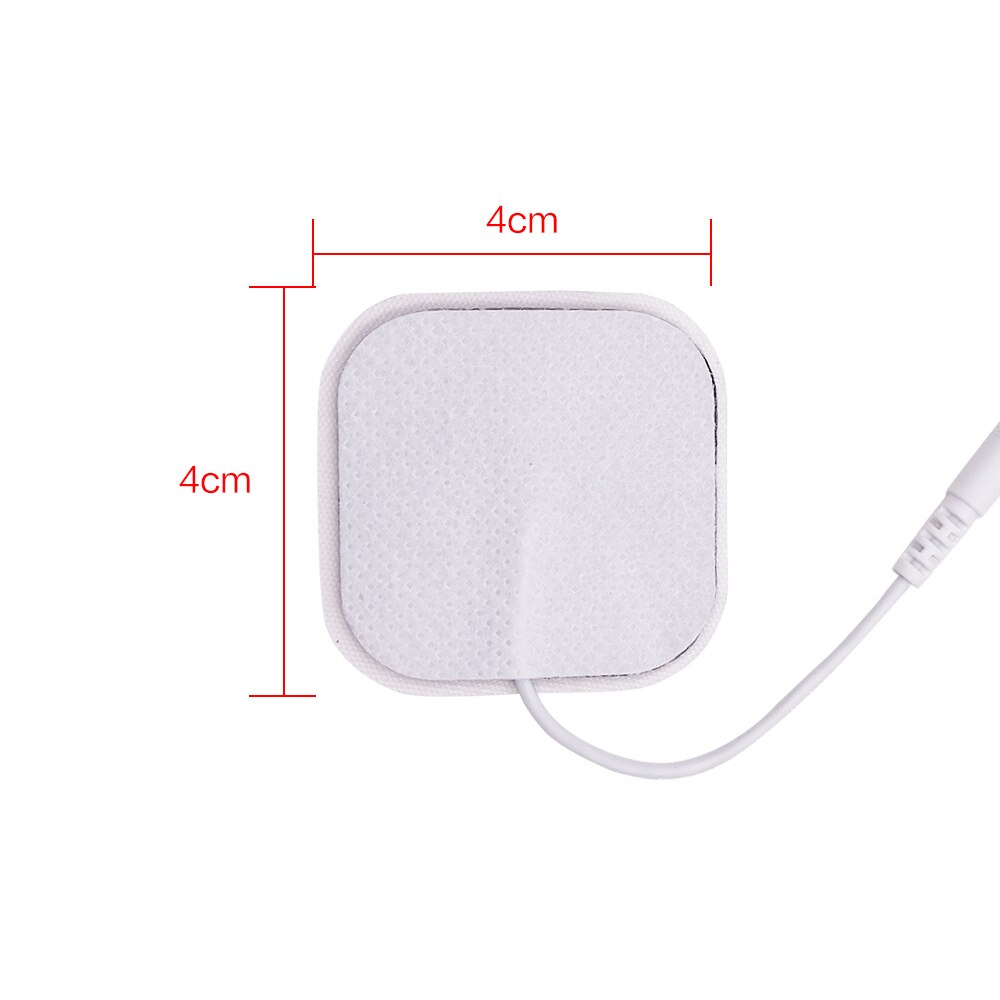 4 Stks/partij 4*4 Cm Electrodos Elektrode Massage Pads Voor Digitale Tientallen Acupunctuur Apparaat Body Massager Therapie Machine Gel pad