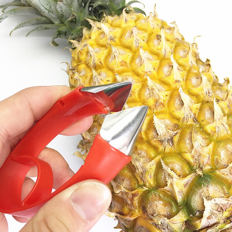 1 PCS KECTTIO Rvs Ananas Snijmachines Draagbare Mes Cutter Voor Groente en Fruit Keuken Peelers
