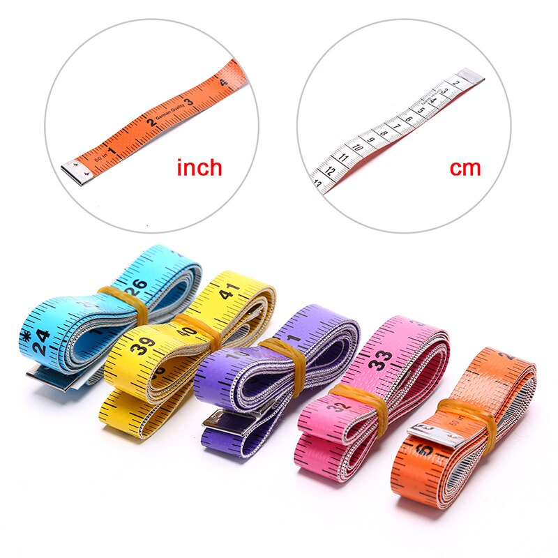 1pc 60in 150cm kroppsmått linjal sömnad skräddare måttband mini mjuk platt linjal centimeter meter sömnad måttband
