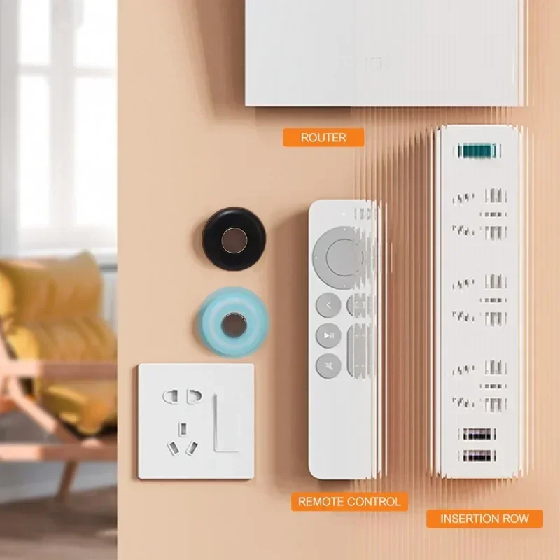 50/2 pièces crochets magnétiques solides tenture murale Anti-perte aimant télécommande maison réfrigérateur aimant support de rangement crochets