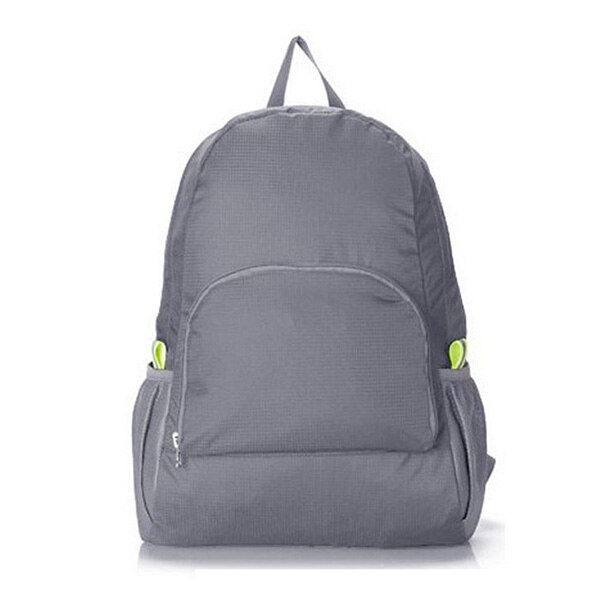 Lichtgewicht Opvouwbare Waterdichte Nylon Vrouwen Mannen Skin Pack Rugzak 20L Reizen Outdoor Sport Camping Wandelen Bag Rugzak: grijze kleur