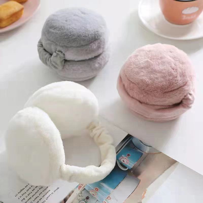 Foldable Stretch Soft Earmuffs for Women Men Warm Cute Plus Velvet Earmuffs Winter Ladies Cold Protection Ear-Muffs