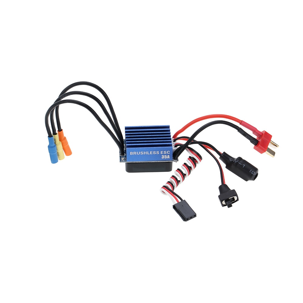 2838 3600kv 4500kv 4p sensorløs børsteløs motor & 35a børsteløs esc elektronisk hastighedsregulator til 1/14 1/16 1/18 rc biler
