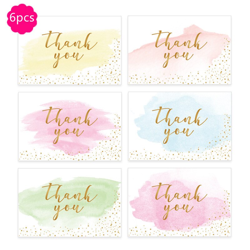 6pcs 3D Festival Greeting Card Christmas Business Blessing Greeting Card Birthday Wedding Thank You 6X8 Inch Cards: D