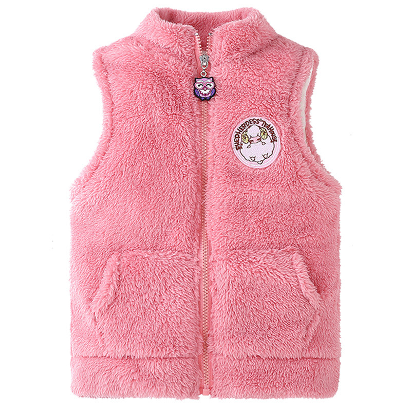 Lente En Herfst Meisje Vest Kinderen Stand-Up Kraag Vest Jas Baby Warm Vest 206 01