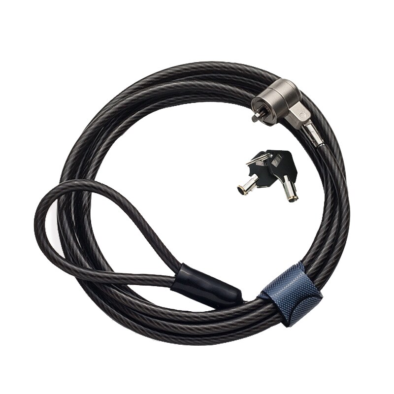 Laptop Key Lock Security Cable Lock 2M Bold Extended Universal Key Type