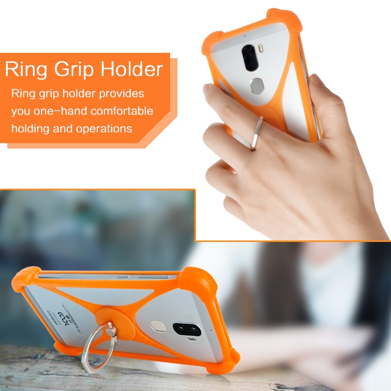 Uhans Max 2 case MIX2 Rotate Ring Phone cover For Uhans A101 A101s S1 S3 K5000 Case Universal Soft TPU Uhans Note 4 case