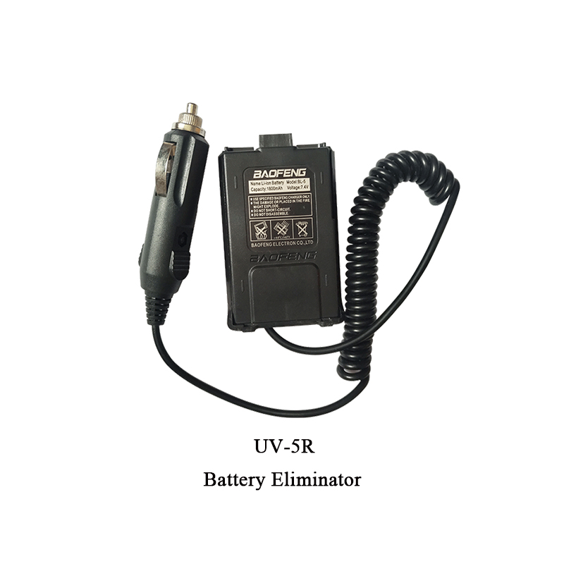 Baofeng batterie eliminator auto ladegerät für UV-5R BF-888S UV-82 ladekabel tyt TH-8000D UV-380 UV-390 TH-F8 zigaretten anzünder