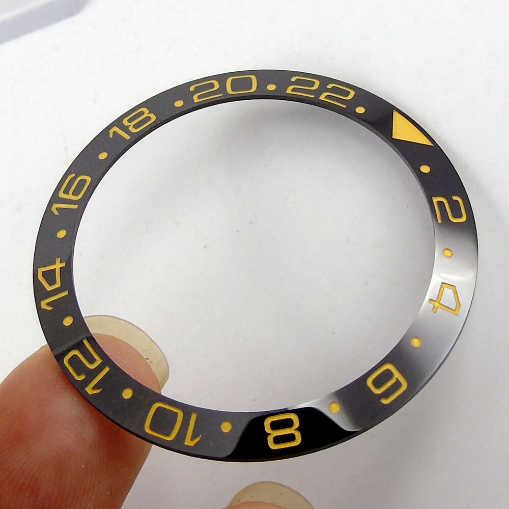 Multi-color 38mm keramische lunette voor gmt-model herenhorloges: Nr . .4